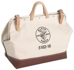 KLEIN TOOLS 5102-12 CANVAS TOOL BAG, 12-INCH