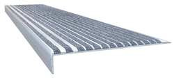 WOOSTER PRODUCTS 511CGY4 STAIR TREAD CONCRETE GRAY EXTRUDED ALUM