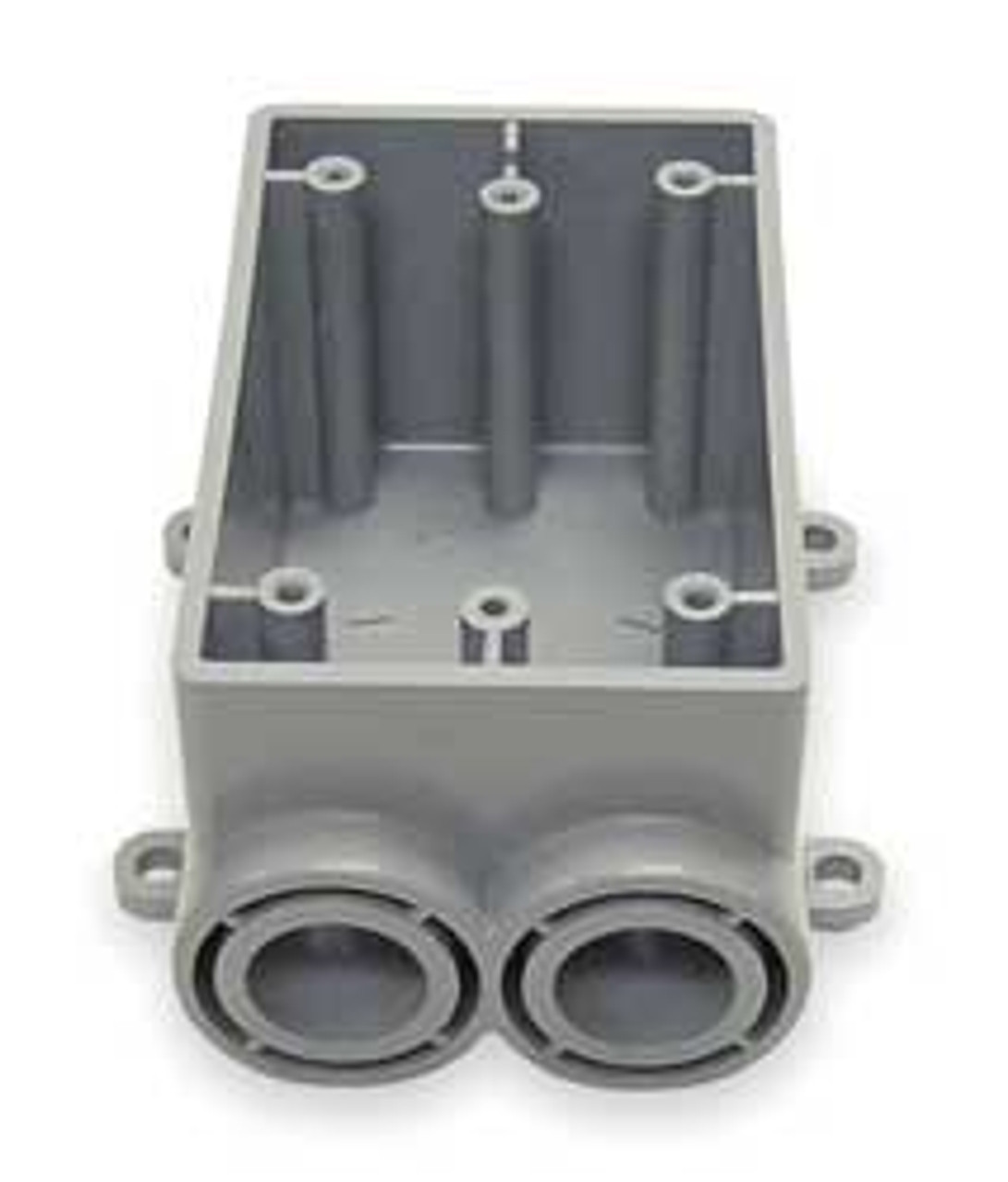 CANTEX 5133543 WEATHERPROOF BOX,2INLET,1 IN HUB,PVC