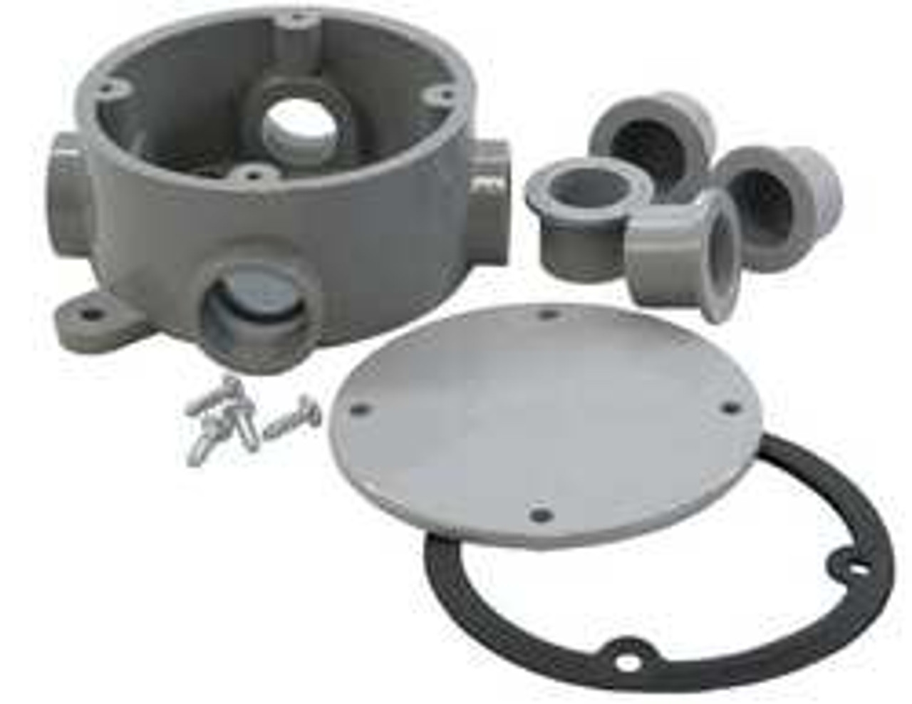 CANTEX 5133690 WEATHERPROOF BOX,1GANG,4INLET,PVC CANTEX 5133690 WEATHERPROOF BOX,1GANG,4INLET,PVC