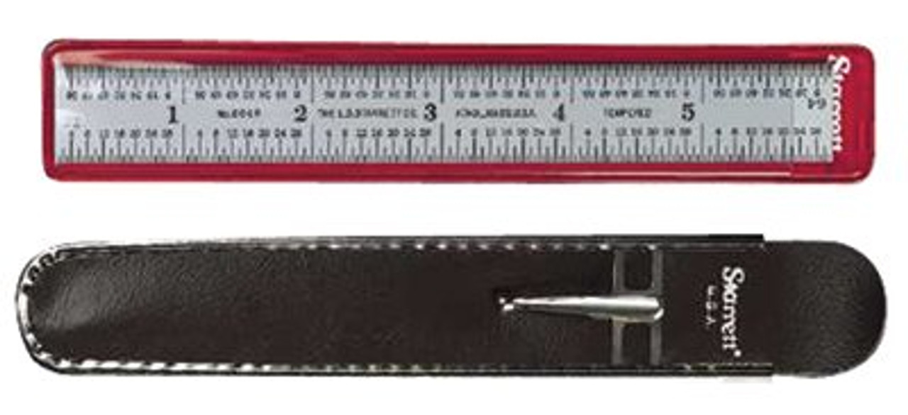L.S. STARRETT 51347 C305R-6 6" RULE FULL FLE