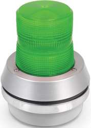 EDWARDS SIGNALING 51XBRFG120A 120 VAC, LED, GREEN, FLASHING LIGHT