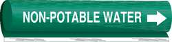 BRADY SPC ABSORBENTS 5843-II PIPE MARKER NON-POTABLE WATER