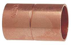 NIBCO 600RS 1/2 COUPLING WITH STOP,WROT COPPER,1/2",CXC