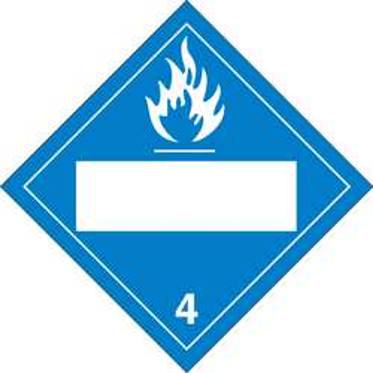 BRADY SPC ABSORBENTS 60414 DOT CONTAINER PLACARD,10-3/4" LABEL W