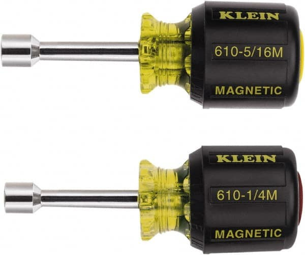KLEIN TOOLS 610M NUT DRVR SET 2 PC M;AGNETIC STUBBY CSHN 