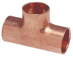 NIBCO 611BH 1/2X1/2X1 BULLHEAD TEE WROT COPPER C X C X C