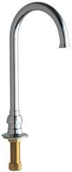CHICAGO FAUCETS 626-FCABCP DECK MOUNTED SPOUT GOOSENECK 1.5 GPM