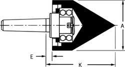 RITEN 65454 MT4 TAPER SHANK, LIVE CENTER