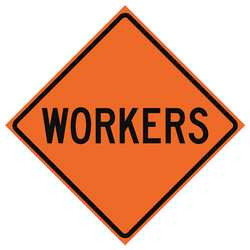 USA-SIGN 669-C/36-DGFO-MW TRAFFIC SIGN MEN WORKING 36 IN.