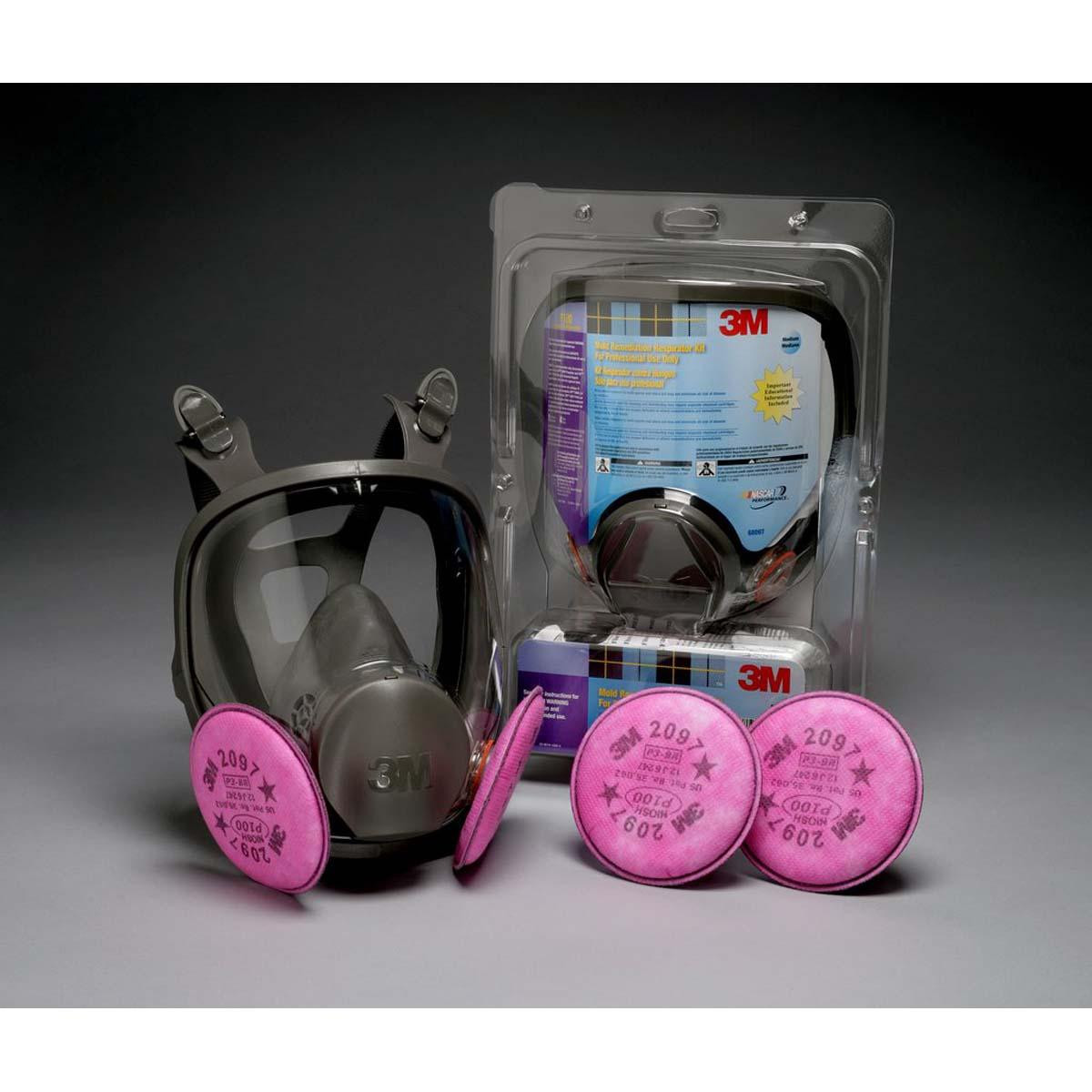 3M 69097 FULL FACE RESPIRATOR KIT,L