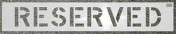 C.H. HANSON 70040 STENCIL,RESERVED,6 X 4 IN.