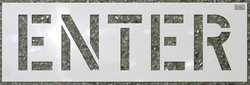 C.H. HANSON 70080 STENCIL,ENTER,6 X 4 IN.