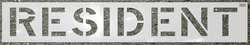 C.H. HANSON 70331 STENCIL,RESIDENT,12 X 9 IN.