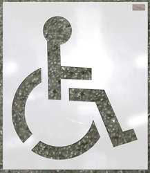 C.H. HANSON 70342 STENCIL,HANDICAP,34 X 34 IN.