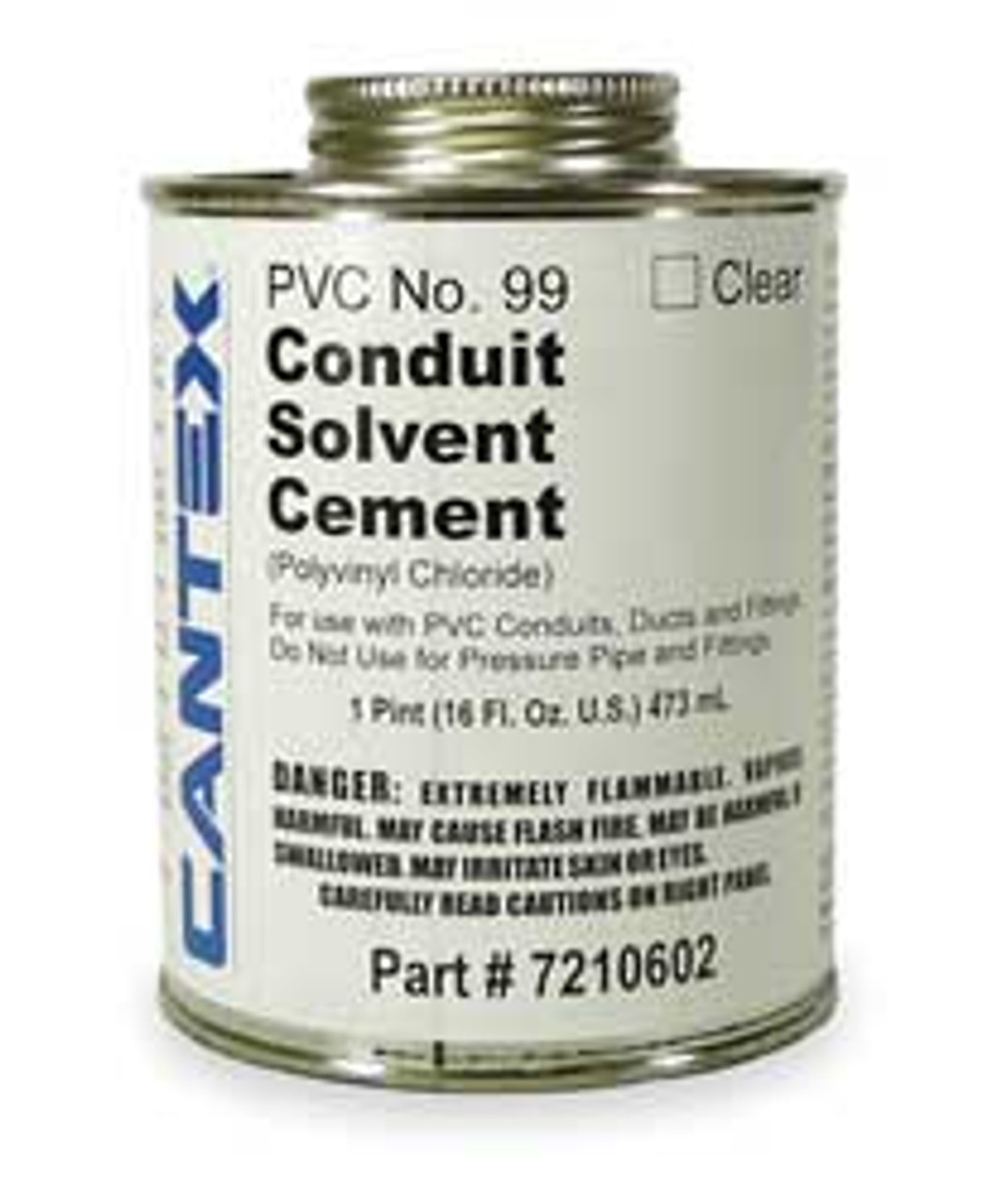 CANTEX 7210602 CEMENT LOW VOC 16 OZ CLEAR