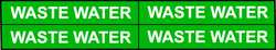 BRADY SPC ABSORBENTS 7301-4 D3441 PIPE MARKER WASTE WATER GN 3/4TO2-