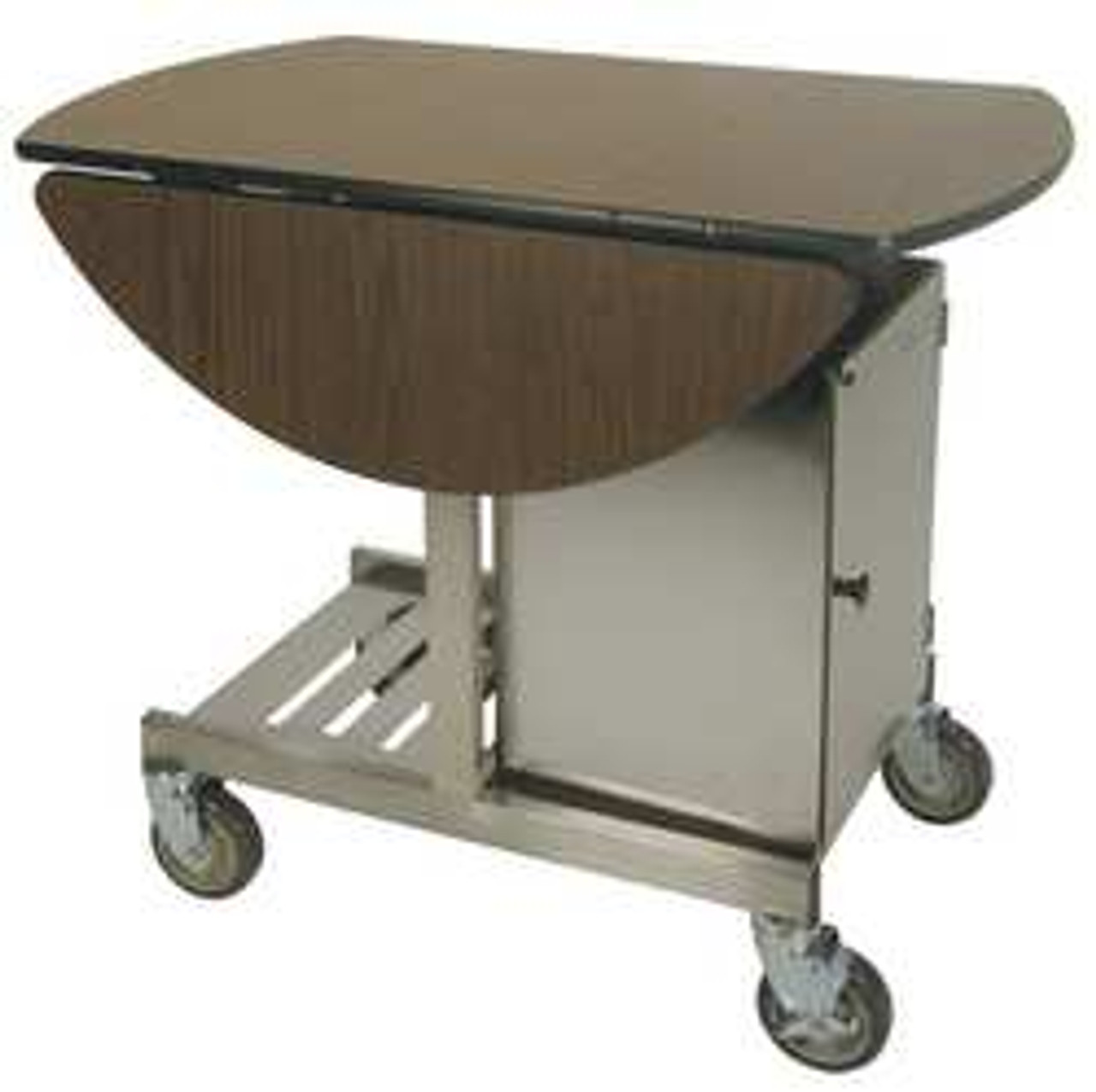 GENEVA 74405 TRI-FOLD ROOM SERVICE TABLE OVAL 36 IN