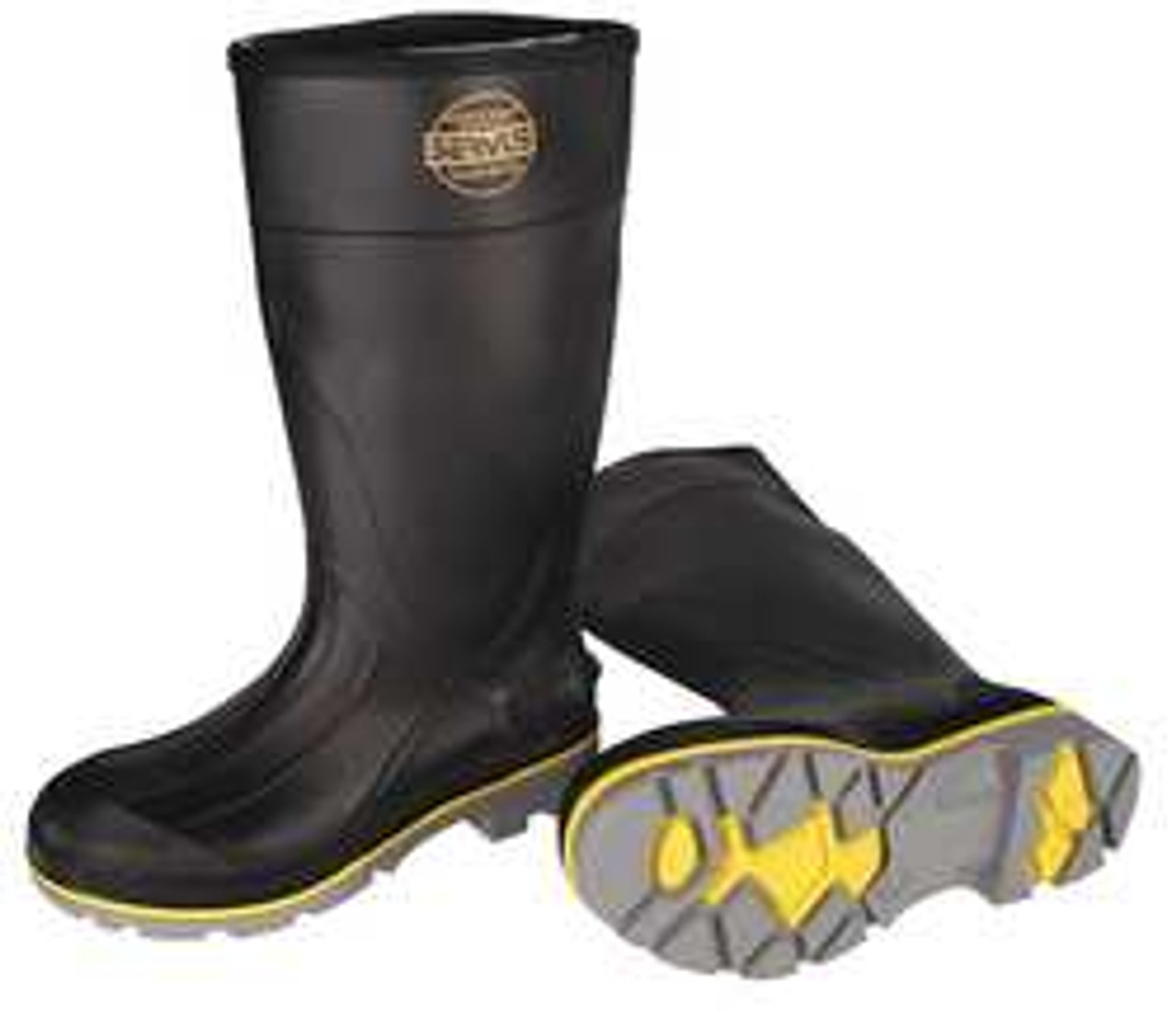 HONEYWELL 75109/14 RUBBER BOOT,MEN'S,14,KNEE,BLACK,PR
