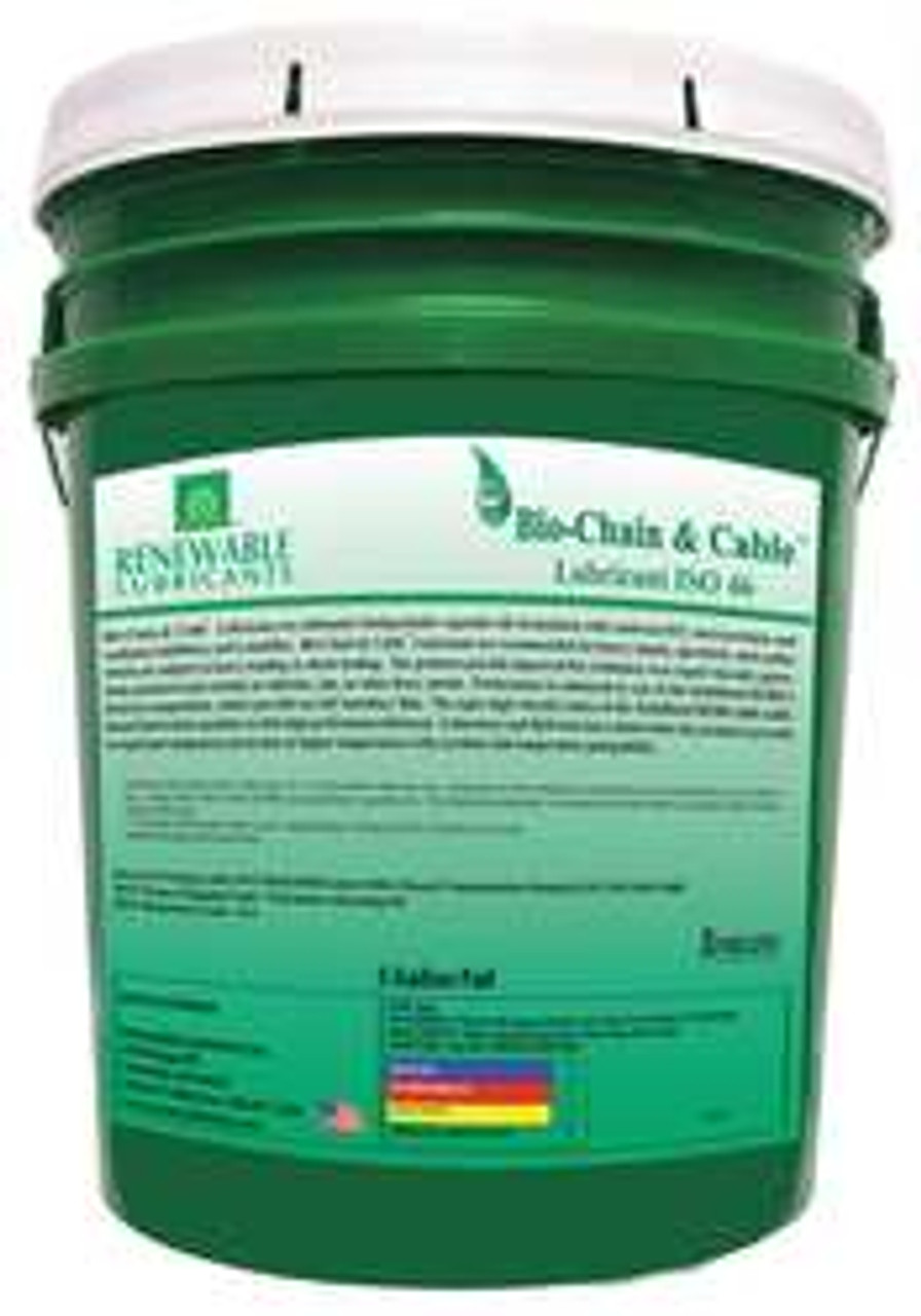 RENEWABLE LUBRICANTS 83054 CHAIN  CABLE LUBRICANT 5 GAL