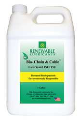 RENEWABLE LUBRICANTS 83083 CHAIN  CABLE LUBRICANT 1 GAL