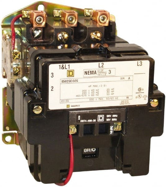 SQUARE D 8502SEO2V08 H5235 CONTACTOR NEMA 208VAC 3P 90A