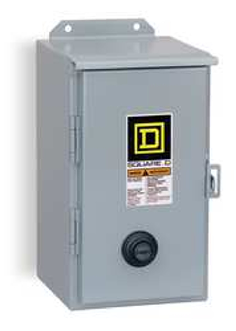 SQUARE D 8536SBA2V02S H5158 MAGNETIC MOTOR STARTER NEMA 120V 3