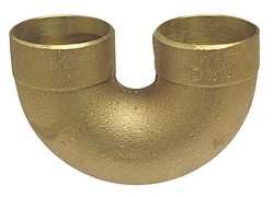 NIBCO 879 11/2 DWV RETURN BEND CAST BRONZE 1-1/2 IN