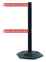 TENSABARRIER 886T2-33-STD-NO-RAX-C BARRIER POST WITH BELT HEAVY DUTY RUBBER