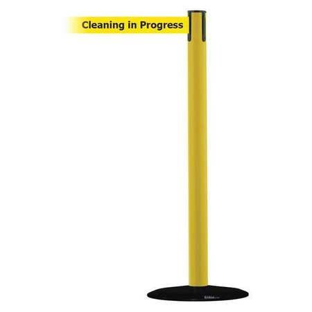 TENSABARRIER 889B-33-35-STD-NO-YCX-C BARRIER POST W/ BELT 7-1/2 FT L YELLOW