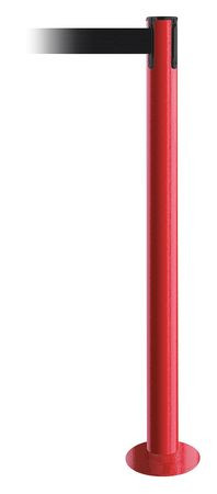 TENSABARRIER 889F-21-21-MAX-NO-B9X-C FIXED BARRIER POST WITH BELT BLACK