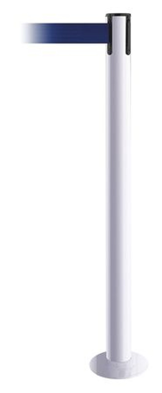 TENSABARRIER 889F-32-32-MAX-NO-L5X-C FIXED BARRIER POST W/ BELT 13 FT L BLUE