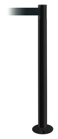 TENSABARRIER 889F-33-33-STD-NO-G7X-C FIXED BARRIER POST WITH BELT BLACK