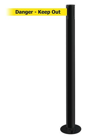 TENSABARRIER 889F-33-33-STD-NO-YDX-C FIXED BARRIER POST WITH BELT 7-1/2 FT L