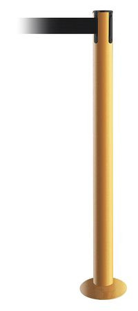 TENSABARRIER 889F-35-35-MAX-NO-B9X-C FIXED BARRIER POST WITH BELT BLACK