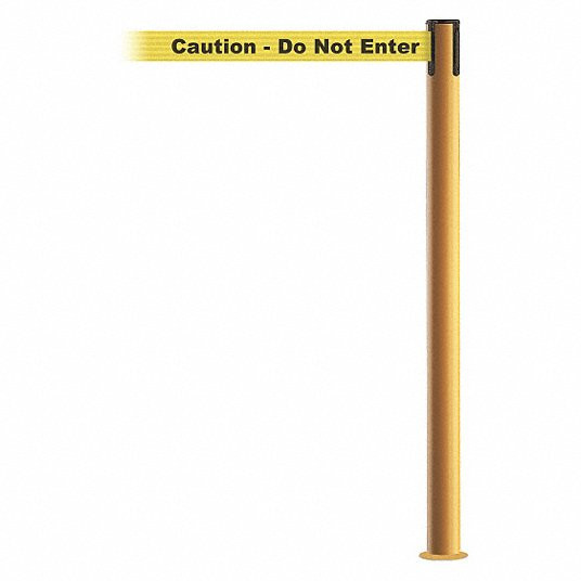 TENSABARRIER 889F-35-35-STD-NO-YAX-C-20YJ09 FIXED BARRIER POST WITH BELT 7-1/2 FT L