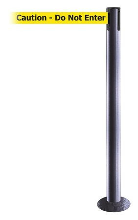 TENSABARRIER 889F-73-73-MAX-NO-YAX-C FIXED BARRIER POST WITH BELT 13 FT L