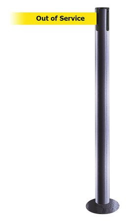 TENSABARRIER 889F-73-73-MAX-NO-YEX-C FIXED BARRIER POST WITH BELT 13 FT L