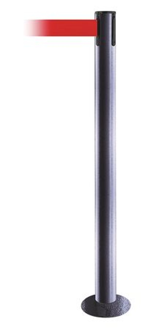 TENSABARRIER 889F-73-73-STD-NO-R5X-C FIXED BARRIER POST WITH BELT RED
