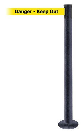 TENSABARRIER 889F-89-89-MAX-NO-YDX-C FIXED BARRIER POST WITH BELT 13 FT L