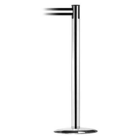 TENSABARRIER 889U-1P-1P-STD-NO-S3X-C BARRIER POST WITH BELT METAL 7-1/2 FT L