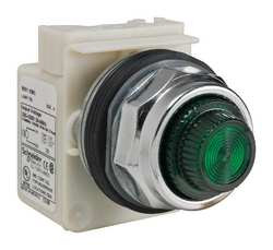 SCHNEIDER ELECTRIC 9001KP5G31 PILOT LIGHT INCAN GREEN 380-480V