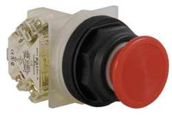 SCHNEIDER ELECTRIC 9001SKR4RH13 NON-ILLUM PUSH BUTTON 30MM 1NO/1NC RED