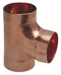 NIBCO 911RR 2X11/2X11/2 DWV REDUCING TEE WROT COPPER C X C X C