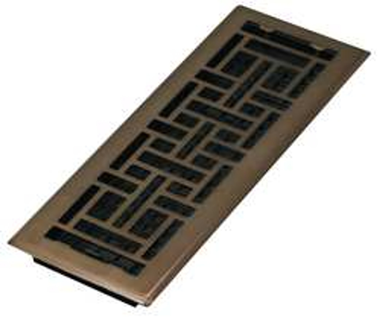 DECOR GRATES AJH414-RB 4X14 ORIENTAL STEEL PLATED RUBBED BRONZE
