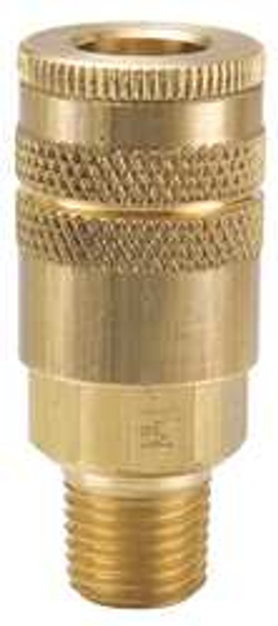 PARKER B24 COUPLER BODY BRASS MNPT 3/8 IN PIPE
