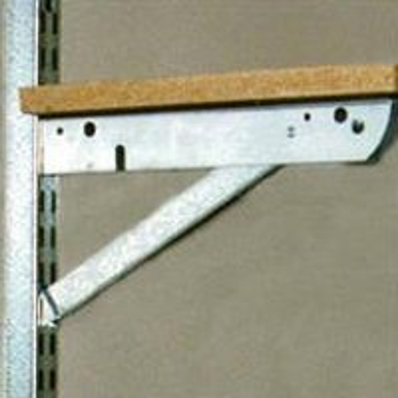 KNAPE & VOGT BK-0103-22 GALVANIZED STEEL DOUBLE SHELF BRACKET WI