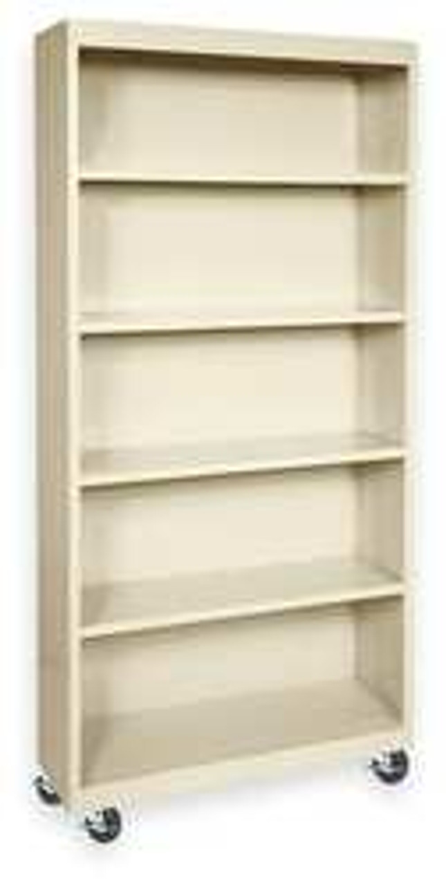 ATLANTIC METAL BM40361872-07 MOBILE BOOKCASE 3 SHELF PUTTY 78X36 ATLANTIC METAL BM40361872-07 MOBILE BOOKCASE 3 SHELF PUTTY 78X36