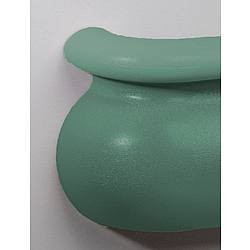 PAWLING CORP BRL-625-0-377 LEFT HANDRAIL RETURN TEAL 3-3/16IN.