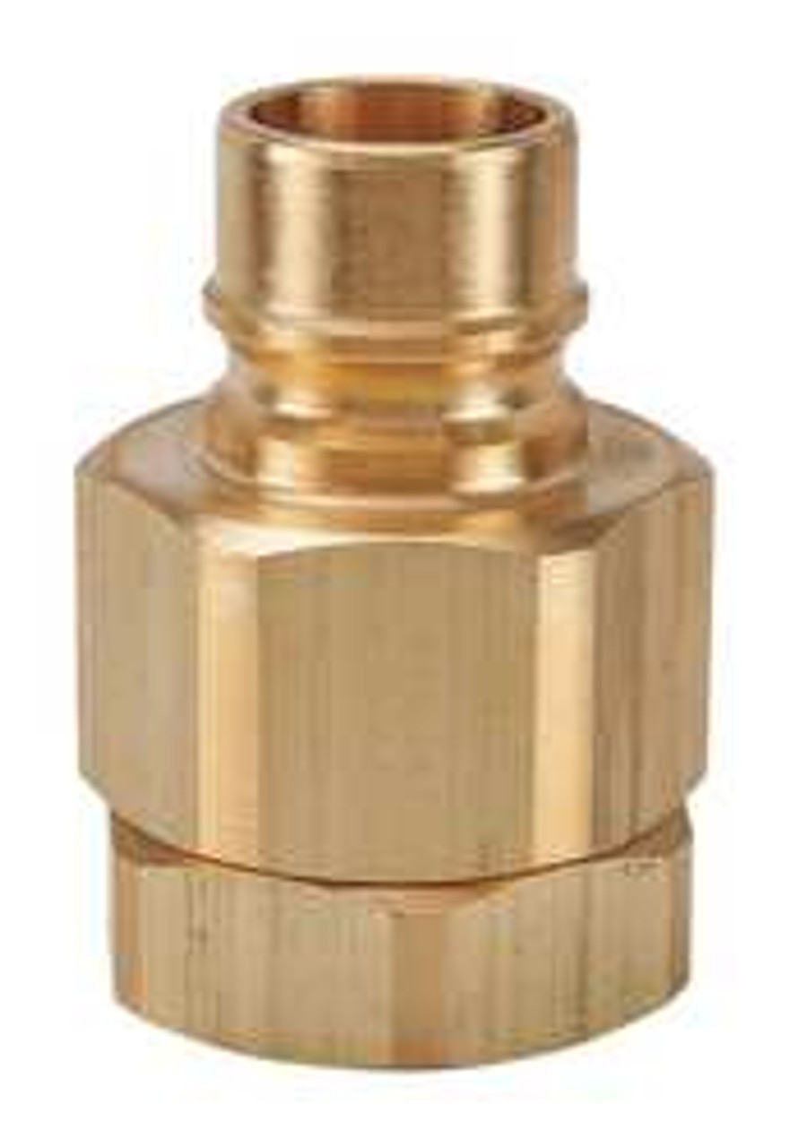 SNAP-TITE BVHN6-6F COUPLER NIPPLE 3/8-18 BODY BRASS